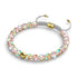Terra | Gold | Galaxy Glas Makramee Perlen Armband